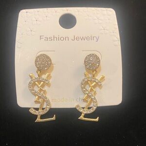 Gold and Silver Fashion YSL Jewelry Earrings